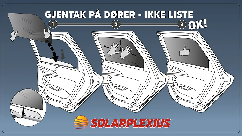 montering av solbeskyttelse for bilen din