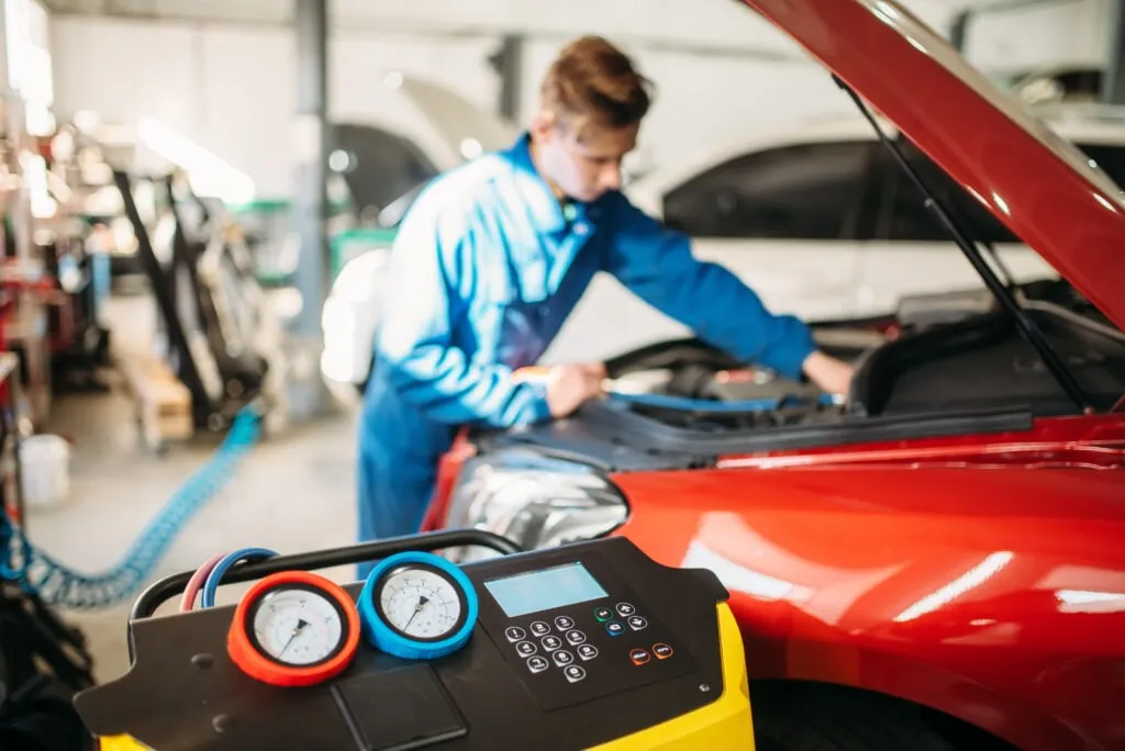 car servicing during summer