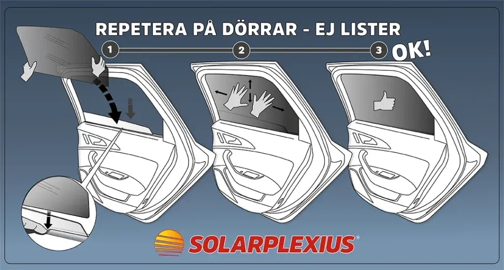 steg för steg hur du monterar solarplexius solskydd