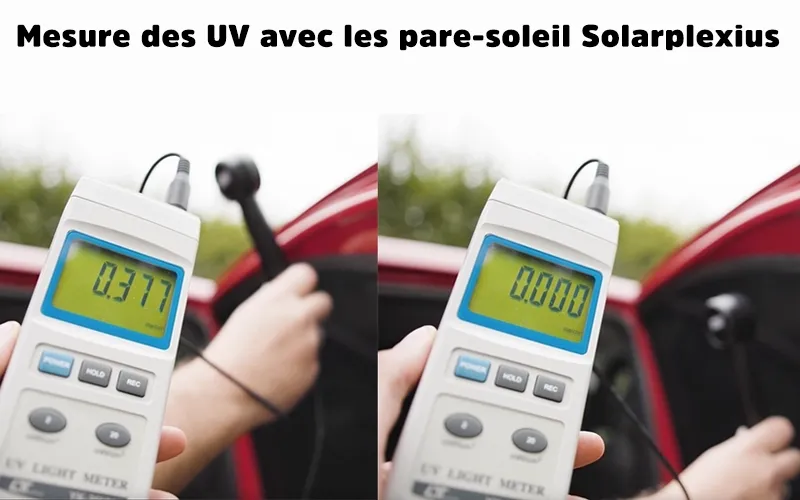 Appareil de mesure de l’absorption des rayons UV par des vitres sans et avec film teinté