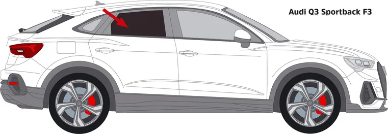 Passgenauer Sonnenschutz für Audi Q3 SPORTBACK - Solarplexius